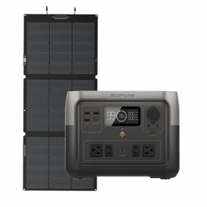 Kit Solar Portátil EcoFlow RIVER 2 MAX 500 W + Panel Solar 160 W_1