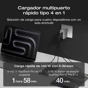 Cargador GaN EcoFlow Rapid Pro de 140 W 4 Puertos_4