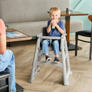 Silla Comedor Bebé Rubbermaid Sin Ruedas Gris Gratis Bandeja FG781408PLAT_4