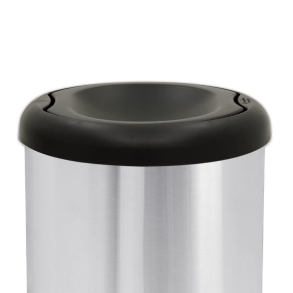 Caneca en Acero Inoxidable 40 Litros Tapa Vaiven Negra Tramontina 94539200_3