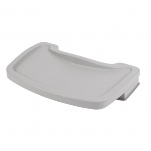 Silla Comedor Bebé Rubbermaid Sin Ruedas Gris Gratis Bandeja FG781408PLAT_13