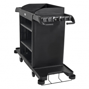 Carro Camarista Completo Negro Rubbermaid 2202581 _1