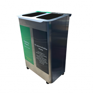 Punto Ecológico Acero Inoxidable 105 Litros 2 Divisiones Metalis _1