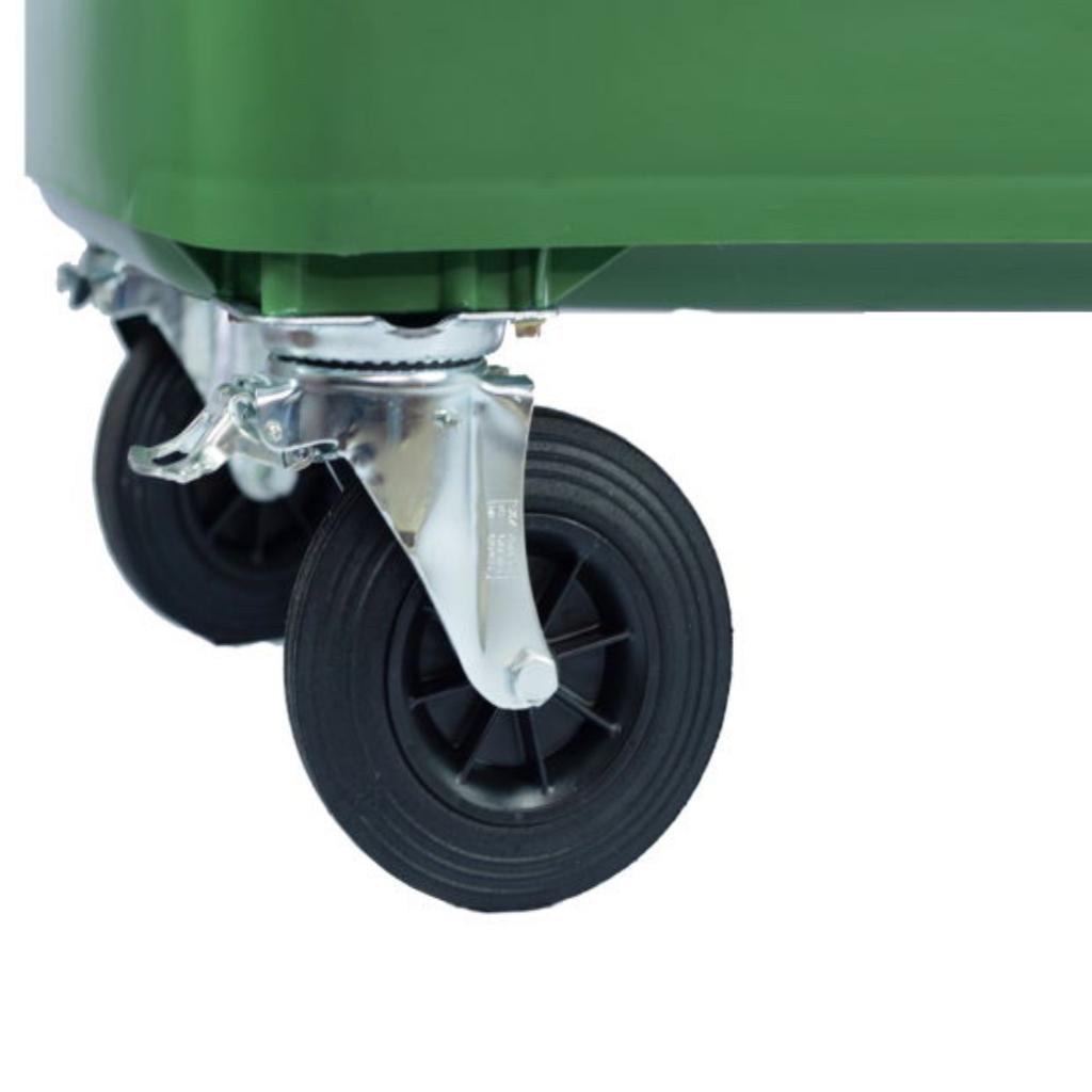 Contenedor de Basura con Ruedas 770 Litros Verde Weber_5