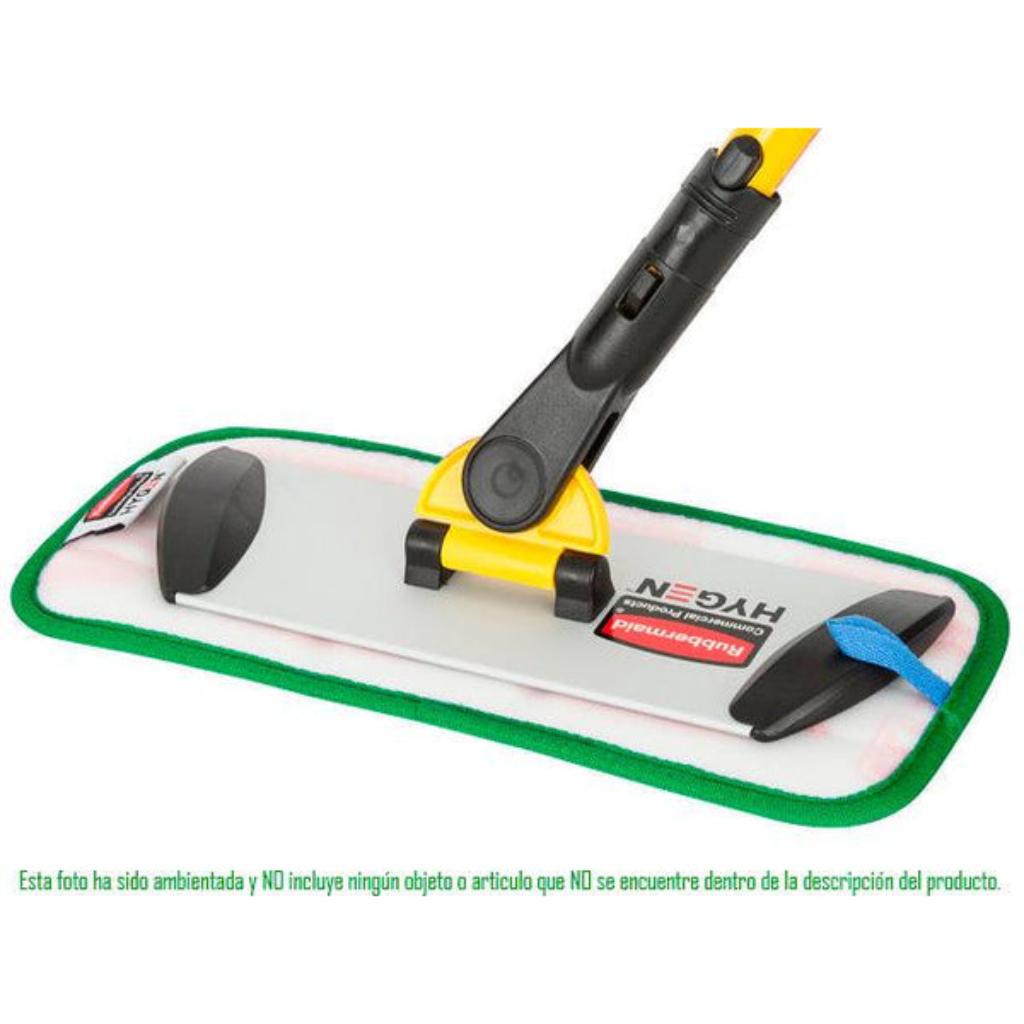 Mopa Plana Microfibra HYGEN 47 cm Trapero Húmedo Azul Borde Verde FGQ43600GR00_3