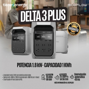 Estación de Energia Portatil Ecoflow DELTA 3 PLUS 1800W Potencia 1024Wh Capacidad_7
