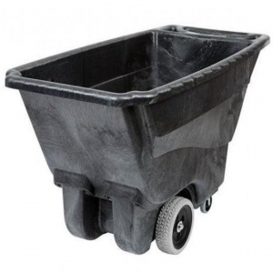 Practiwagon Volcador 400 Litros 1/2 Yarda Sin Tapa Negro Rubbermaid FG9T1300BLA_1