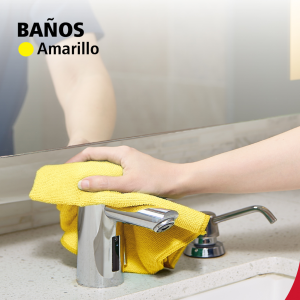 Paño de Microfibra Ligera Rubbermaid HYGEN R-40 40x40 cm Amarillo 1820584_5