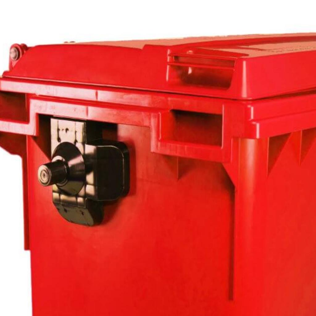 Contenedor de Basura con Ruedas 770 Litros Rojo Weber_6