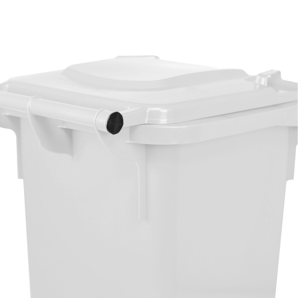 Contenedor de Basura con Ruedas 120 Litros Blanco Weber_4
