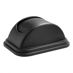 Tapa para Papelera Rectangular Grande 40 Lt Negro Rubbermaid FG306700BLA_3