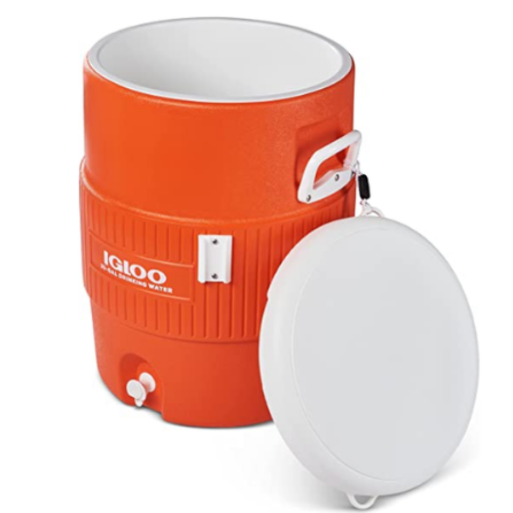 Termo Igloo 10 Galones 37,9 Litros Naranja con Portavasos_5