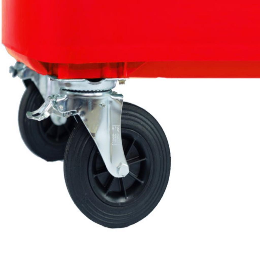 Contenedor de Basura con Ruedas 770 Litros Rojo Weber_7
