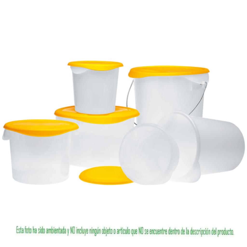 Recipiente Redondo Para Alimentos Con Tapa 3.8 Litros FG572800WHT - FG573000YEL_8