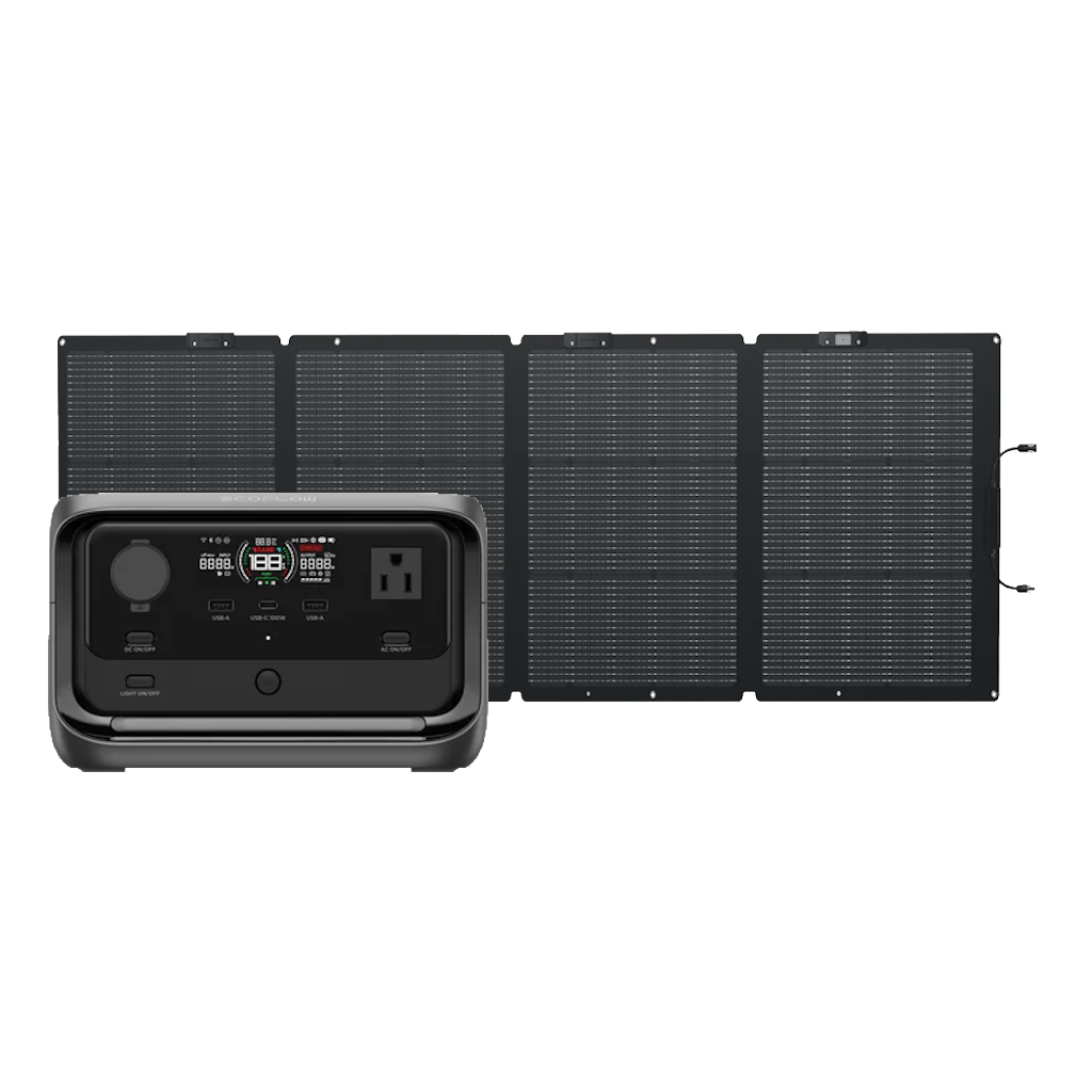 Kit Solar Portátil EcoFlow RIVER 3 PLUS 600 W + Panel Solar 220 W _2
