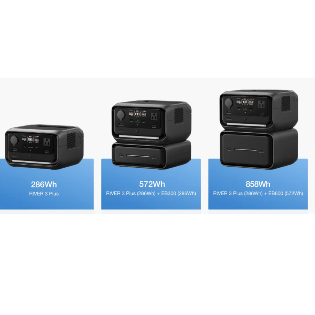 Estación de Energia Portatil Ecoflow RIVER 3 MAX PLUS 600W Potencia 858Wh Capacidad _18