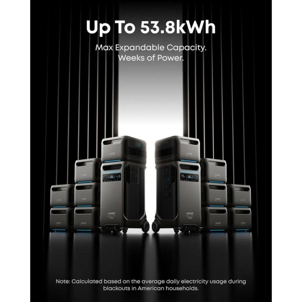 Estación de Energia Portatil Anker Solix F3800X Plus 6000W 3840Wh  _5