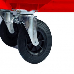 Contenedor de Basura con Ruedas 660 Litros Rojo CDR_5