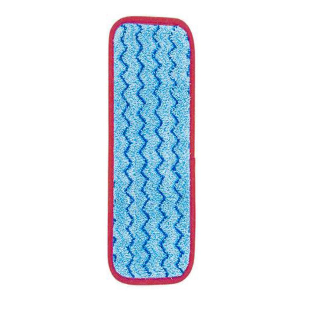 Mopa Plana Microfibra HYGEN 47 cm Trapero Húmedo Azul Borde Rojo FGQ41000RD00_1