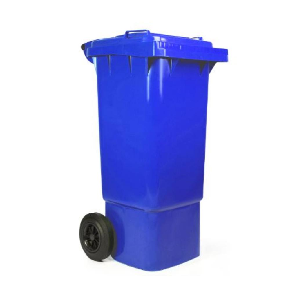 Contenedor de Basura con Ruedas 80 Litros Azul Weber_2