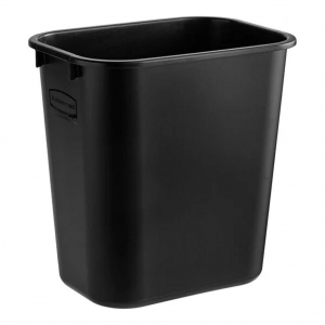 Papelera Tipo Escritorio 13 Litros Negro Sin Tapa FG295500BLA_2