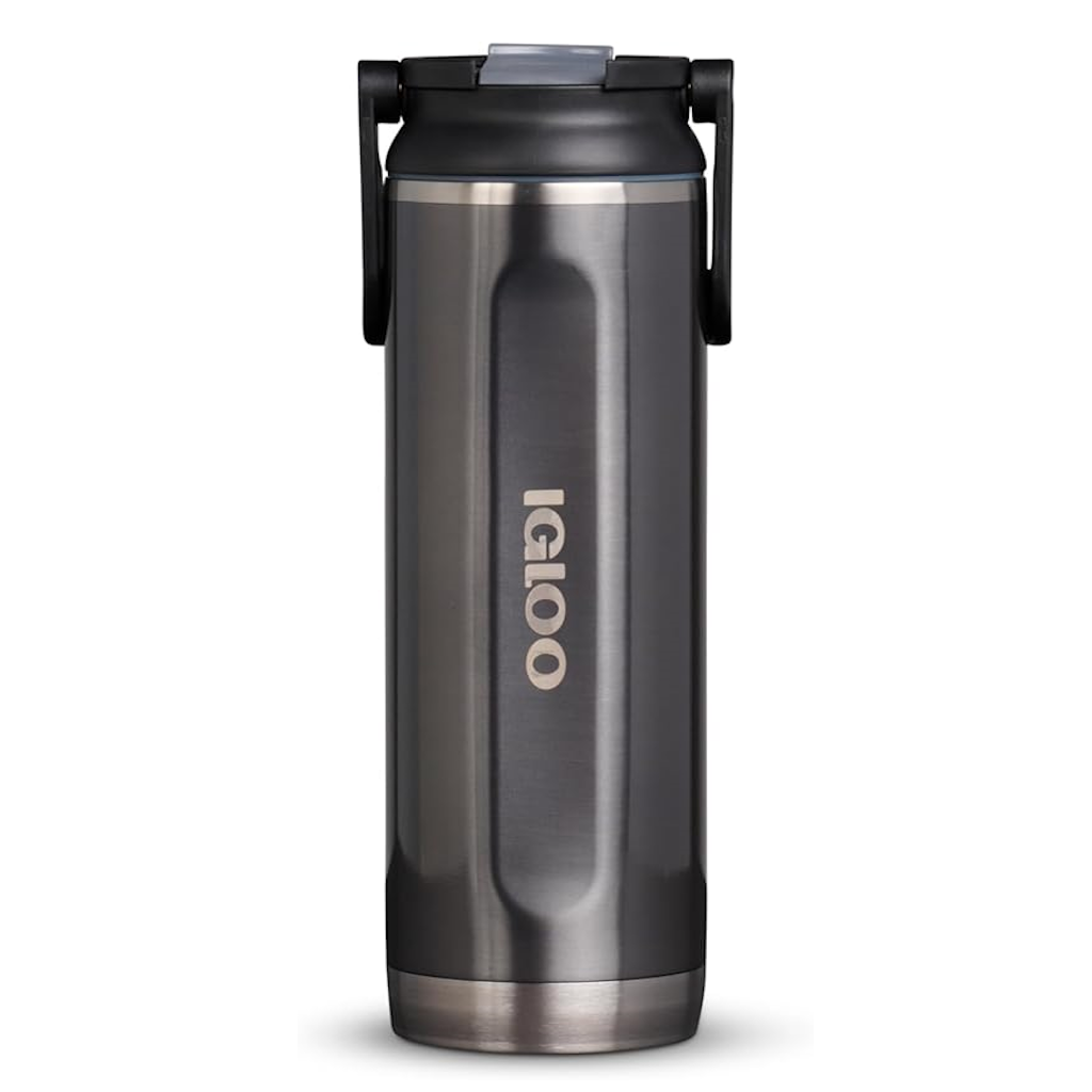 Botella Térmica Igloo Sipper 20 Oz 591 Ml Carbonite Gris_1