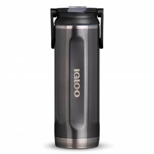 Botella Térmica Igloo Sipper 20 Oz 591 Ml Carbonite Gris_1