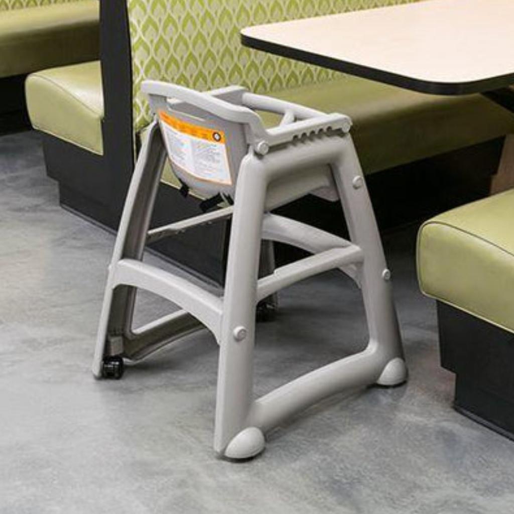 Silla Comedor Bebe Restaurante Con Ruedas Gris FG780508PLAT_3