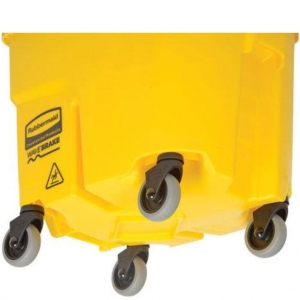 Balde con Escurridor 25 litros Rubbermaid WaveBrake® Amarillo FG748071YEL_4