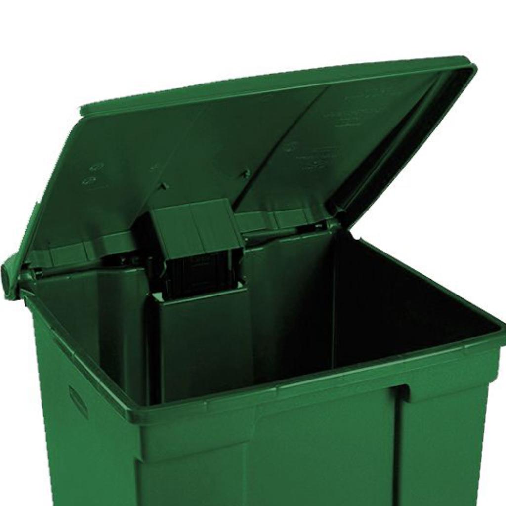Papelera de Pedal 30 litros Verde 2036023_3