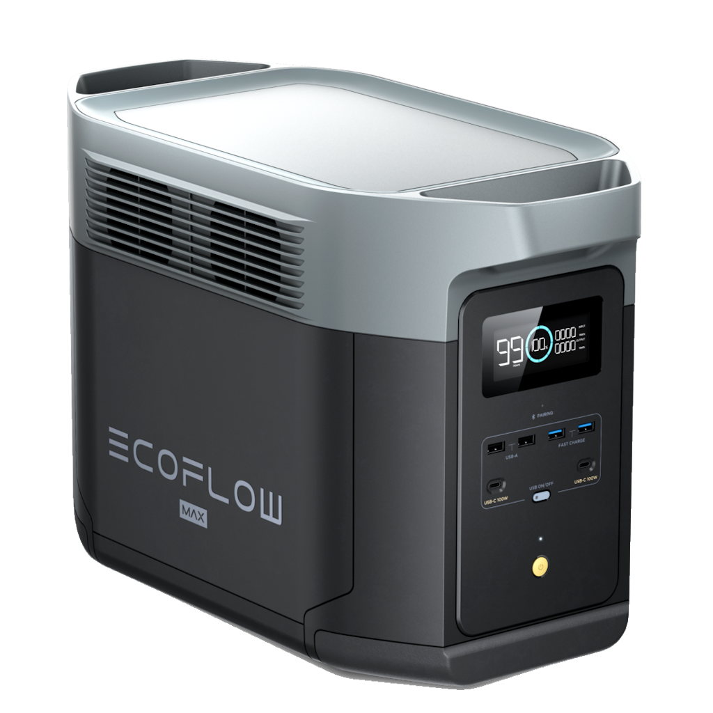 Kit Solar de Respaldo EcoFlow DELTA 2 MAX 2400 W + 2 Paneles Solares Flexibles de 560 W + Transferencia Automática _8