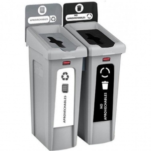Punto Ecológico 87 litros 2 Puestos Slim Jim 2007920_1
