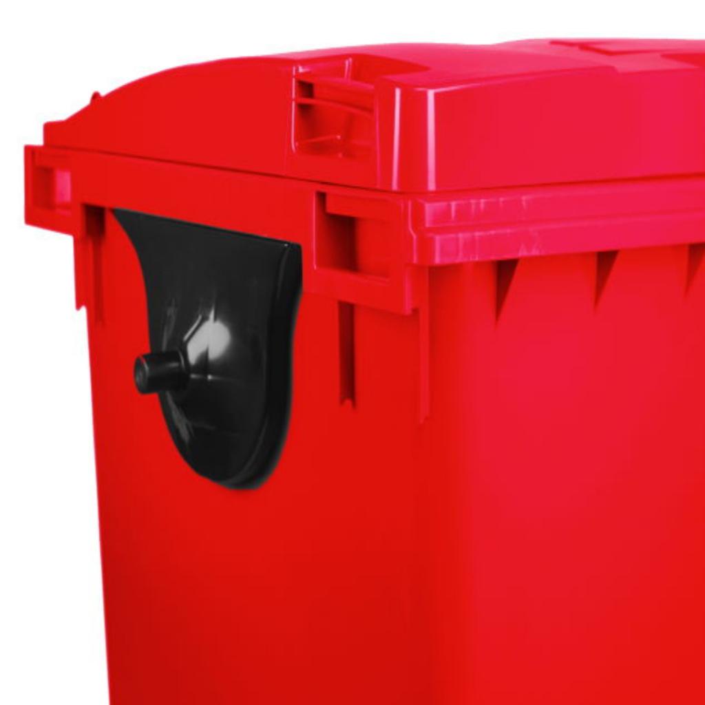 Contenedor de Basura con Ruedas 1100 Litros Rojo CDR_2