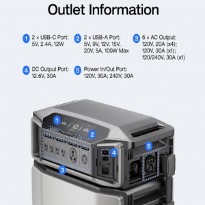 Estación de Energía Portátil EcoFlow DELTA PRO ULTRA 7.2KW Potencia - 6KWh Capacidad_8