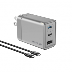 Cargador GaN EcoFlow Carga Rapida 65 W USB-C / USB-A _1
